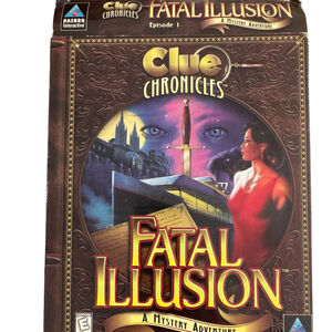 Clue Chronicles Fatal Illusion PC Game from 90's, original box and Disks